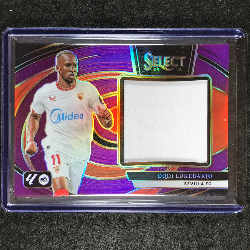 2024-25 Select La Liga DODI LUKEBAKIO Jumbo Swatches Jersey Relic Purple 24/49