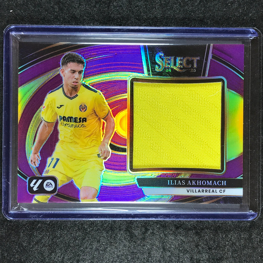 2024-25 Select La Liga ILIAS AKHOMACH Jumbo Swatches Jersey Relic Purple 25/49