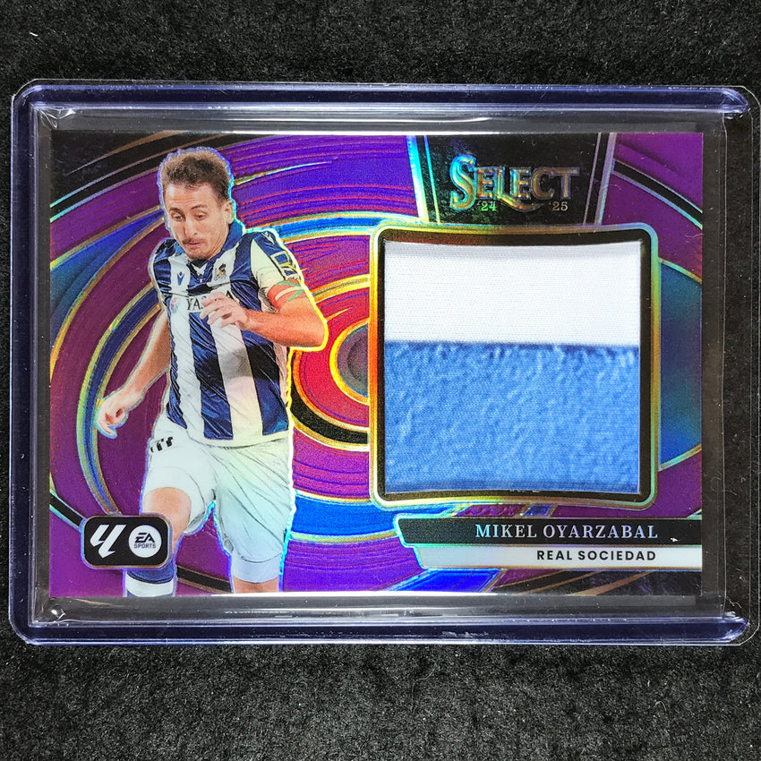 2024-25 Select La Liga MIKEL OYARZABAL Jumbo Swatches Jersey Relic Purple 22/49
