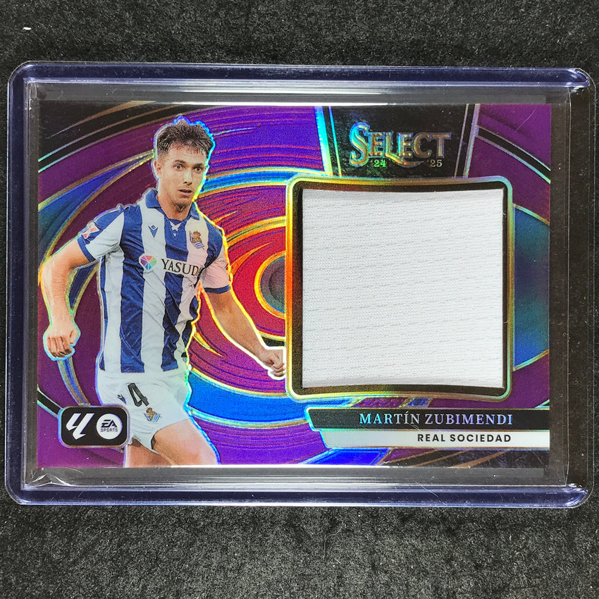 2024-25 Select La Liga MARTIN ZUBIMENDI Jumbo Swatches Jersey Relic Purple 38/49