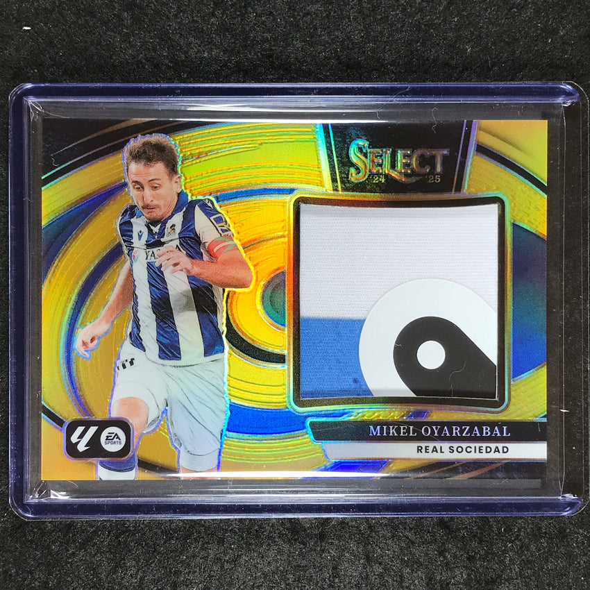 2024-25 Select La Liga MIKEL OYARZABAL Jumbo Swatches Patch Relic Gold 7/10