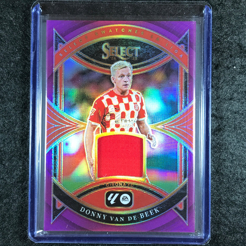 2024-25 Select La Liga DONNY VAN DE BEEK Select Swatches Jersey Purple 22/49