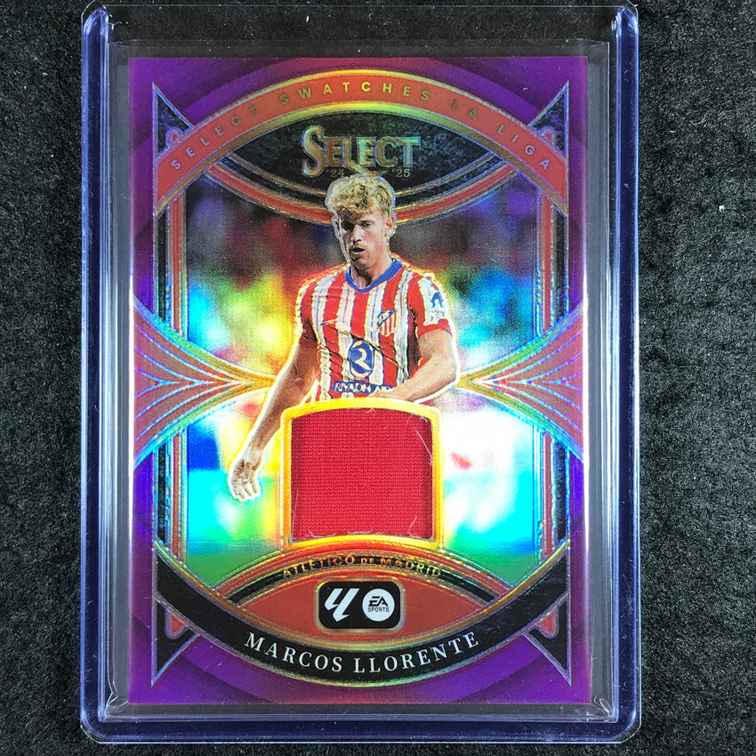 2024-25 Select La Liga MARCOS LLORENTE Select Swatches Jersey Relic Purple 12/49