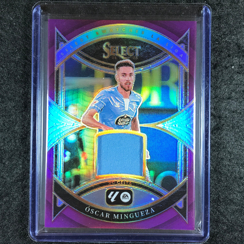 2024-25 Select La Liga OSCAR MINGUEZA Select Swatches Jersey Relic Purple 32/49