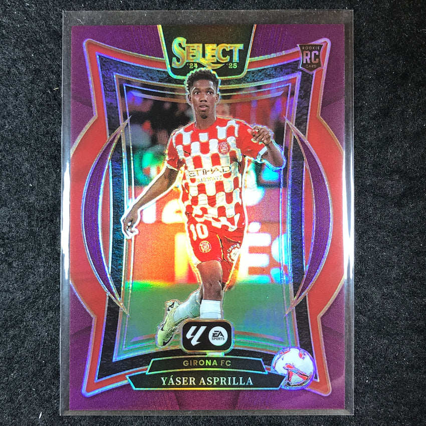 2024-25 Select La Liga YASER ASPRILLA Terrace Rookie Purple /99 #91