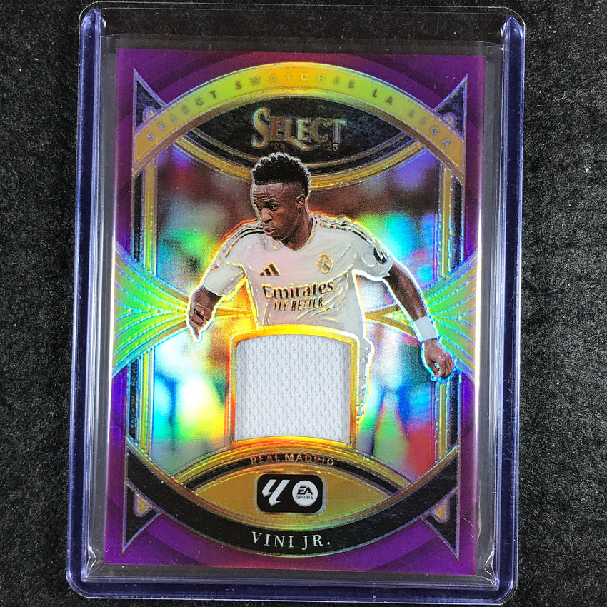 2024-25 Select La Liga VINI JR. Select Swatches Jersey Relic Purple 22/49