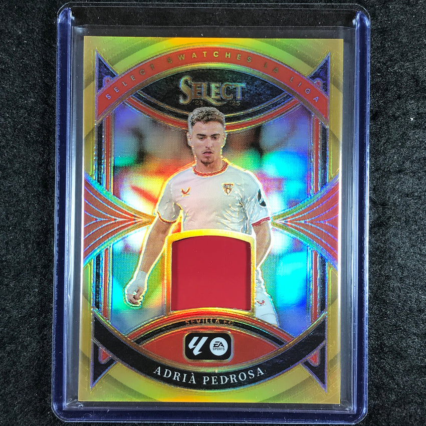2024-25 Select La Liga ADRIA PEDROSA Select Swatches Patch Relic Gold 2/10