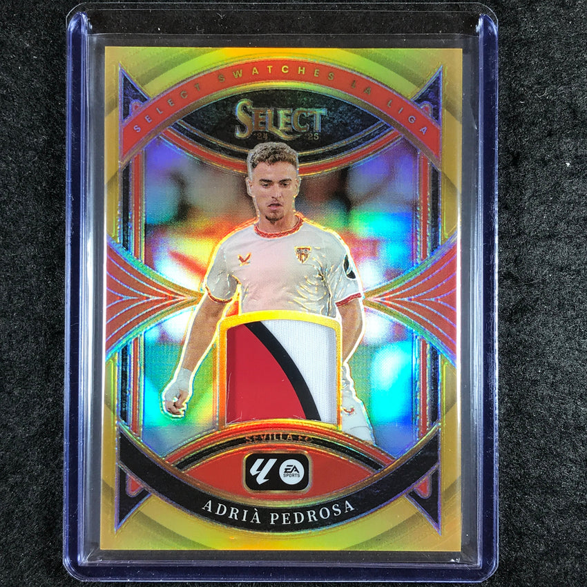 2024-25 Select La Liga ADRIA PEDROSA Select Swatches Patch Relic Gold 9/10