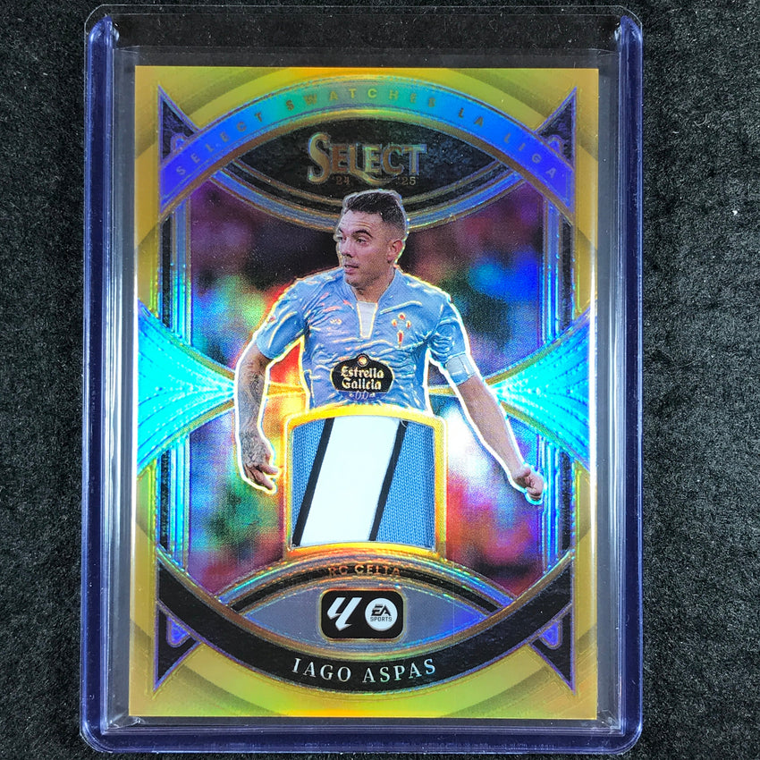 2024-25 Select La Liga IAGO ASPAS Select Swatches Patch Relic Gold 9/10