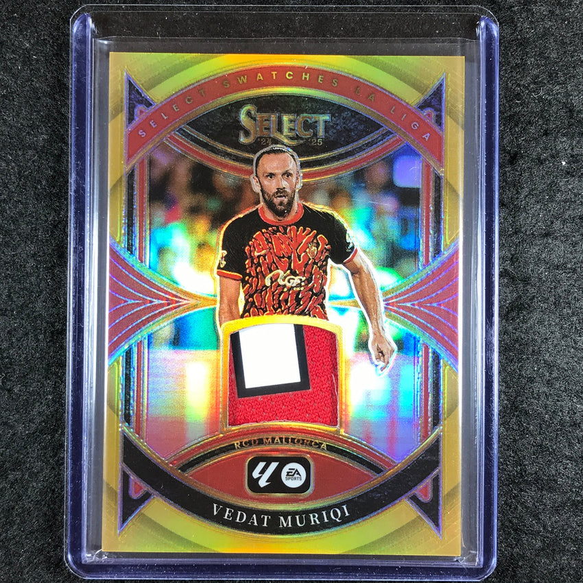 2024-25 Select La Liga VEDAT MURIQI Select Swatches Patch Relic Gold 7/10