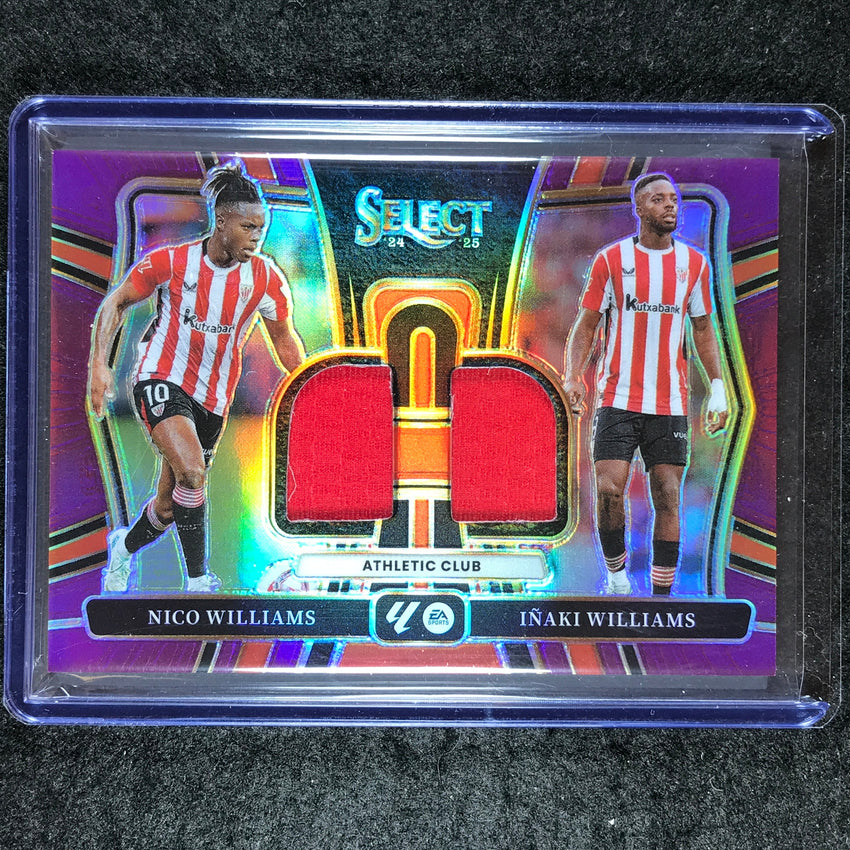 2024-25 Select La Liga NICO INAKI WILLIAMS Dual Swatches Jersey Purple 12/49