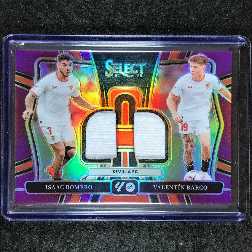 2024-25 Select La Liga ROMERO VALENTIN BARCO Dual Swatches Jersey Purple 26/49