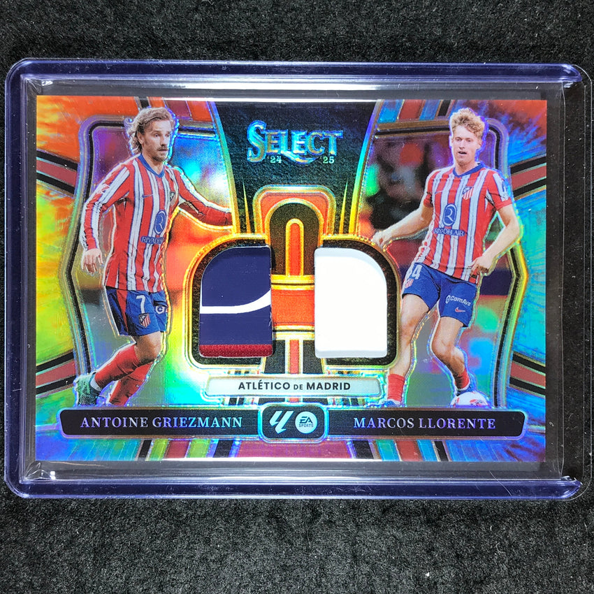 2024-25 Select La Liga GRIEZMANN MARCOS LLORENTE Dual Swatches Patch 9/25
