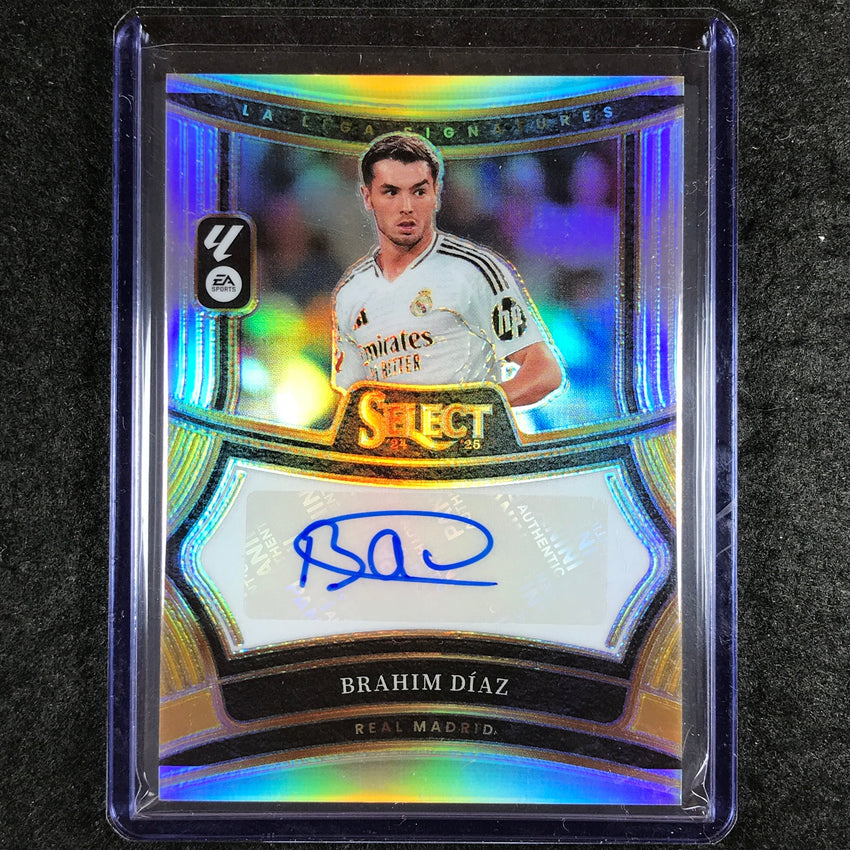 2024-25 Select La Liga BRAHIM DIAZ Signatures Auto Silver Prizm #BD