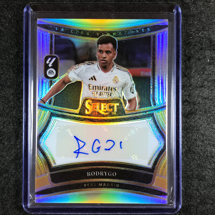 2024-25 Select La Liga RODRYGO Signatures Auto Silver Prizm #RGO