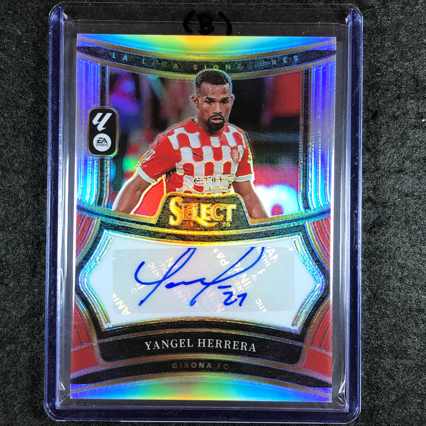 2024-25 Select La Liga YANGEL HERRERA Signatures Auto Silver Prizm #YH (B)