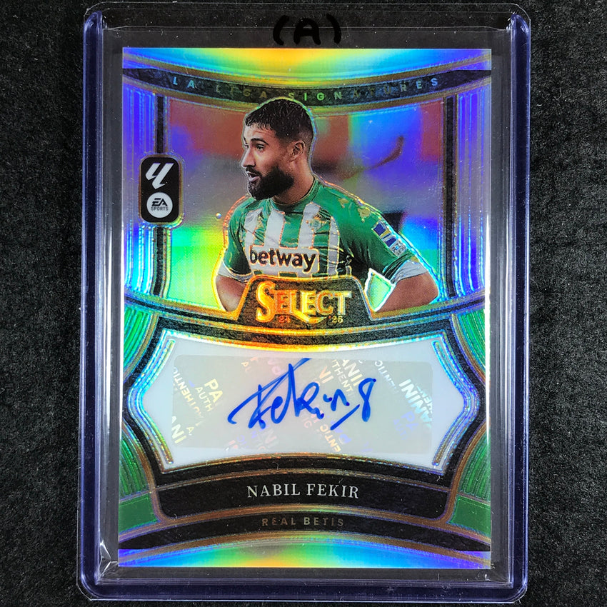 2024-25 Select La Liga NABIL FEKIR Signatures Auto Silver Prizm #NF (A)