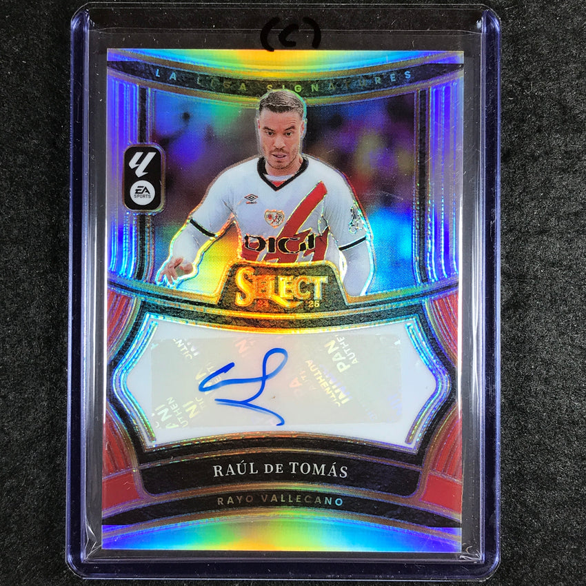 2024-25 Select La Liga RAUL DE TOMAS Signatures Auto Silver Prizm #RDT (C)