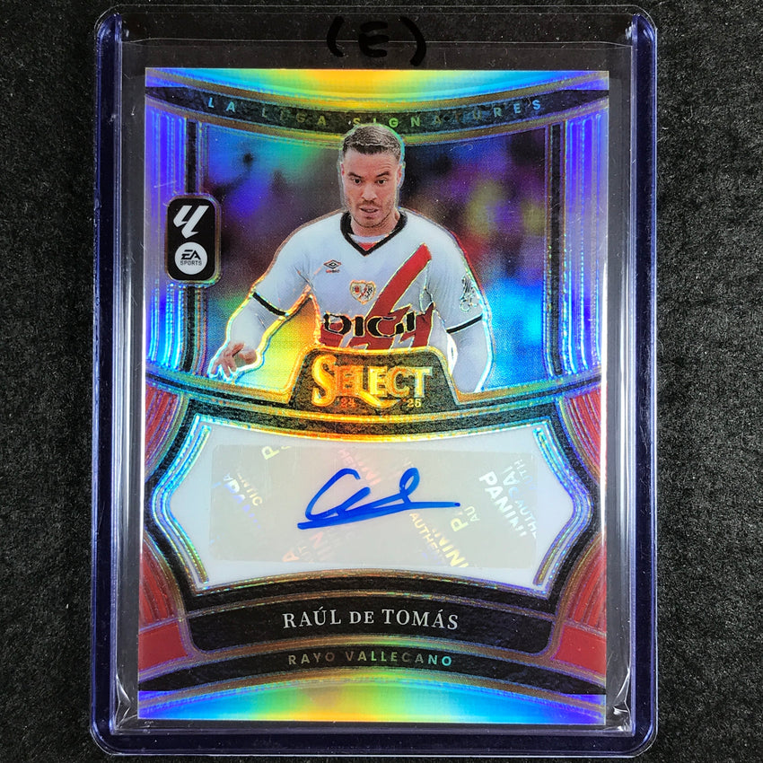 2024-25 Select La Liga RAUL DE TOMAS Signatures Auto Silver Prizm #RDT (E)