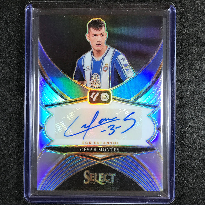 2024-25 Select La Liga CESAR MONTES Select Signatures Auto Silver Prizm #CM