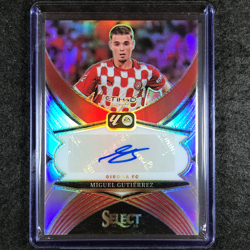 2024-25 Select La Liga MIGUEL GUTIERREZ Select Signatures Auto Silver Prizm #MG