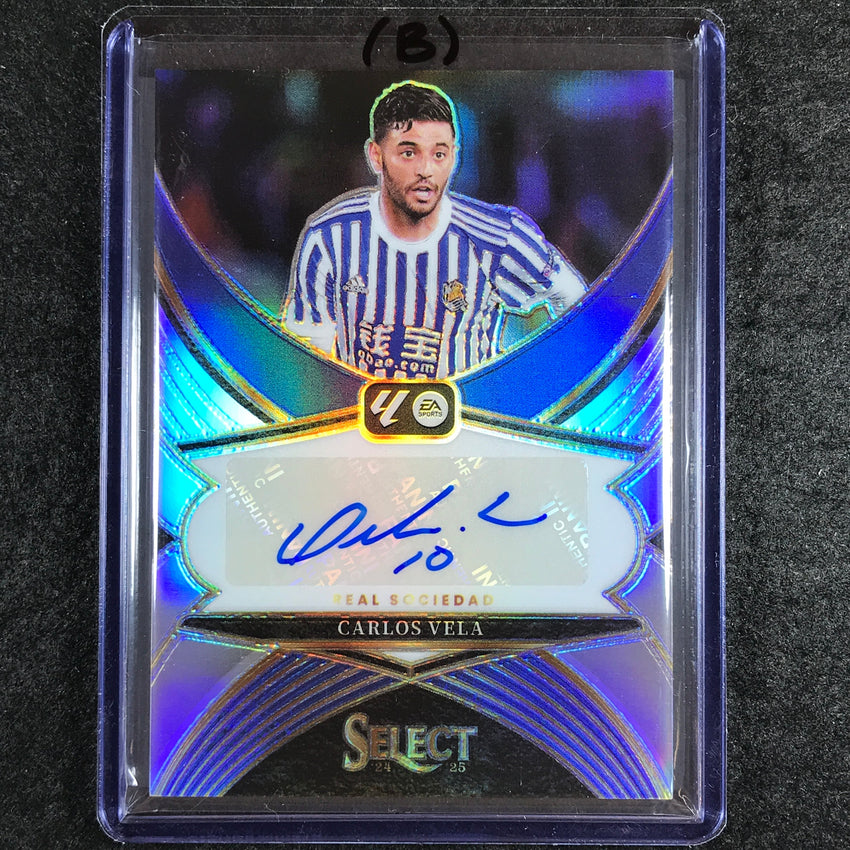 2024-25 Select La Liga CARLOS VELA Select Signatures Auto Silver Prizm #CV (B)