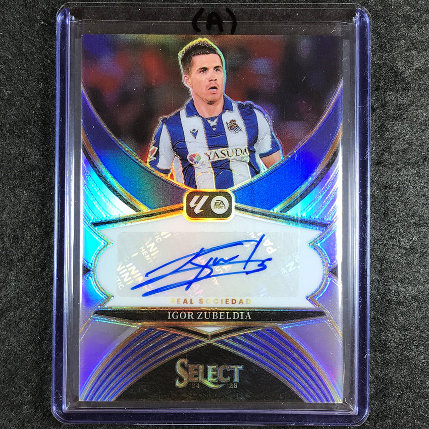 2024-25 Select La Liga IGOR ZUBELDIA Select Signatures Auto Silver Prizm #IZ (A)