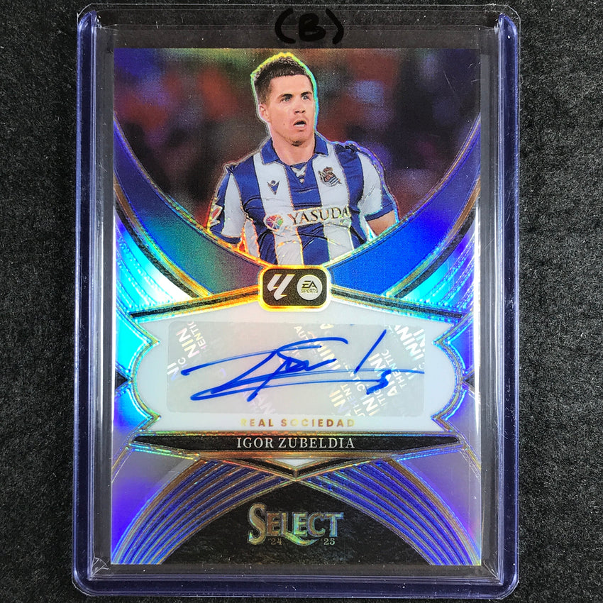 2024-25 Select La Liga IGOR ZUBELDIA Select Signatures Auto Silver Prizm #IZ (B)