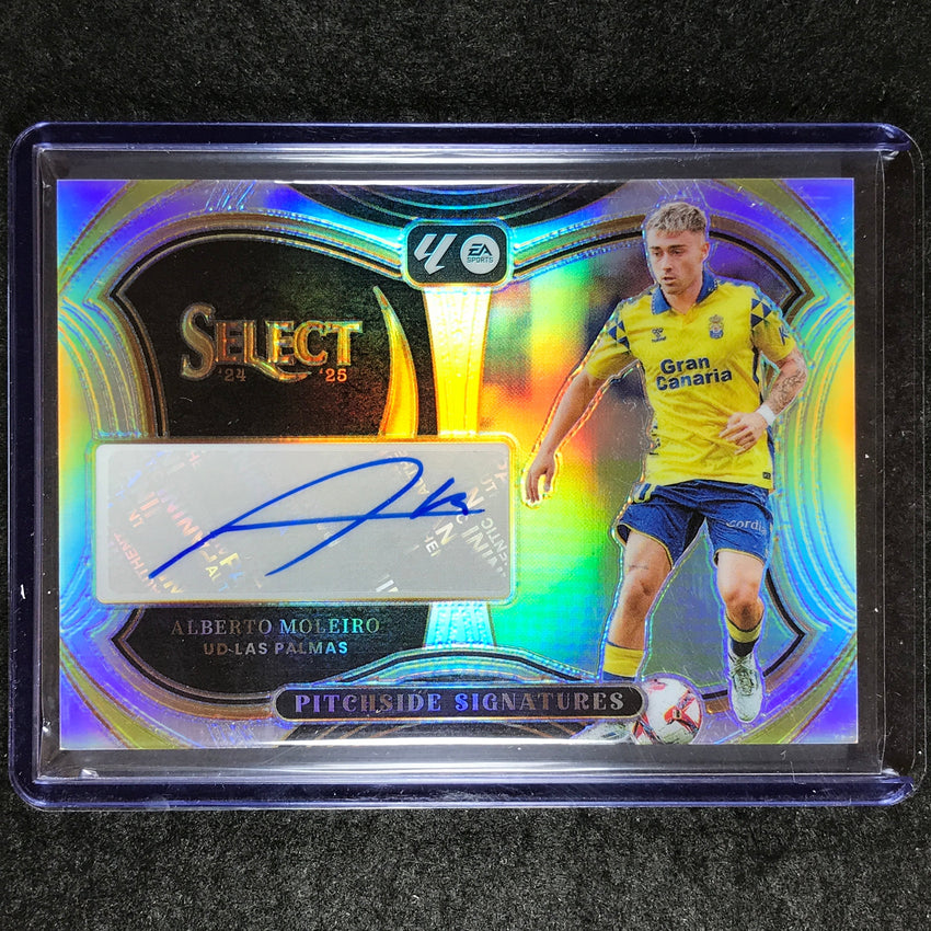 2024-25 Select La Liga ALBERTO MOLEIRO Pitchside Signatures Auto Silver #AM