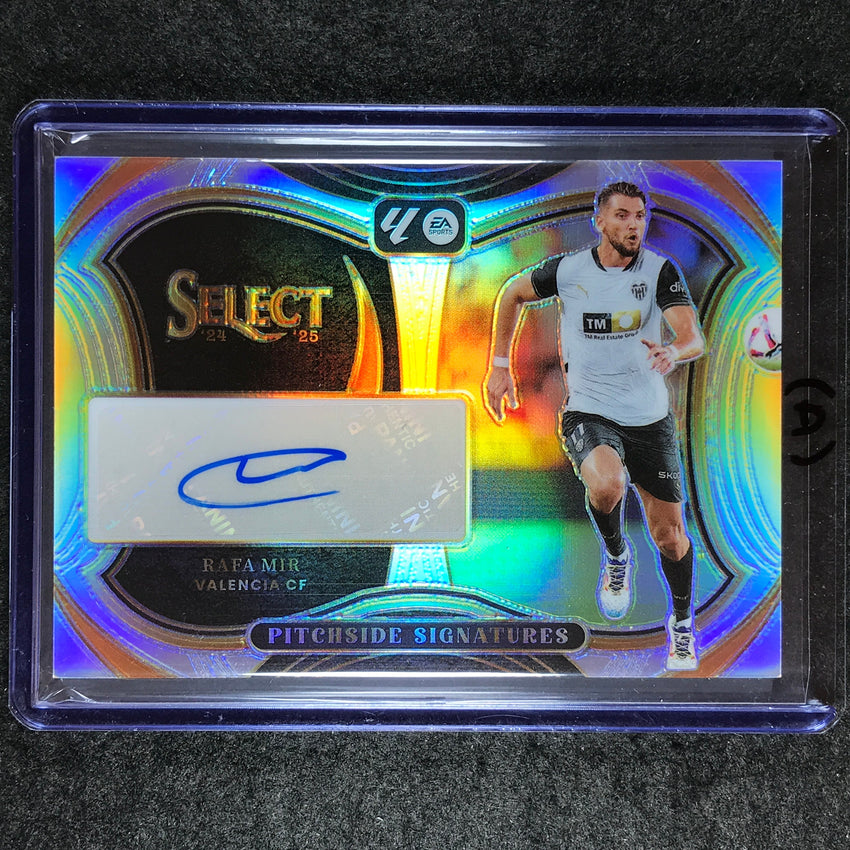 2024-25 Select La Liga RAFA MIR Pitchside Signatures Auto Silver Prizm #RM (A)