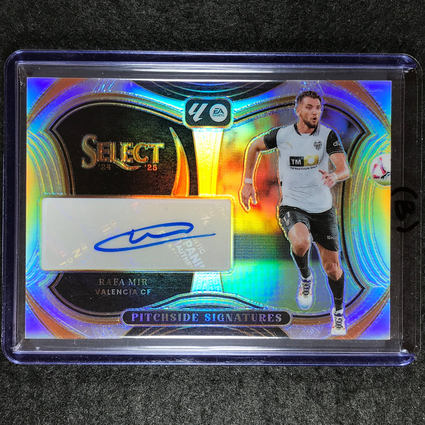 2024-25 Select La Liga RAFA MIR Pitchside Signatures Auto Silver Prizm #RM (B)