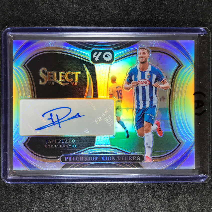 2024-25 Select La Liga JAVI PUADO Pitchside Signatures Auto Silver Prizm #JP (A)