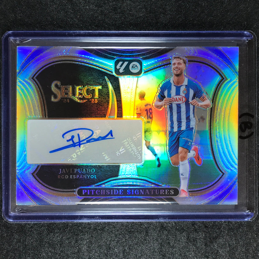2024-25 Select La Liga JAVI PUADO Pitchside Signatures Auto Silver Prizm #JP (B)