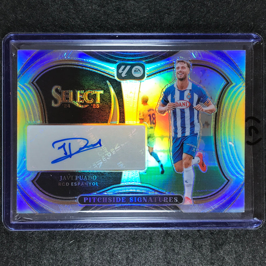 2024-25 Select La Liga JAVI PUADO Pitchside Signatures Auto Silver Prizm #JP (C)