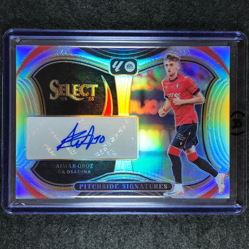 2024-25 Select La Liga AIMAR OROZ Pitchside Signatures Auto Silver Prizm #AO (A)