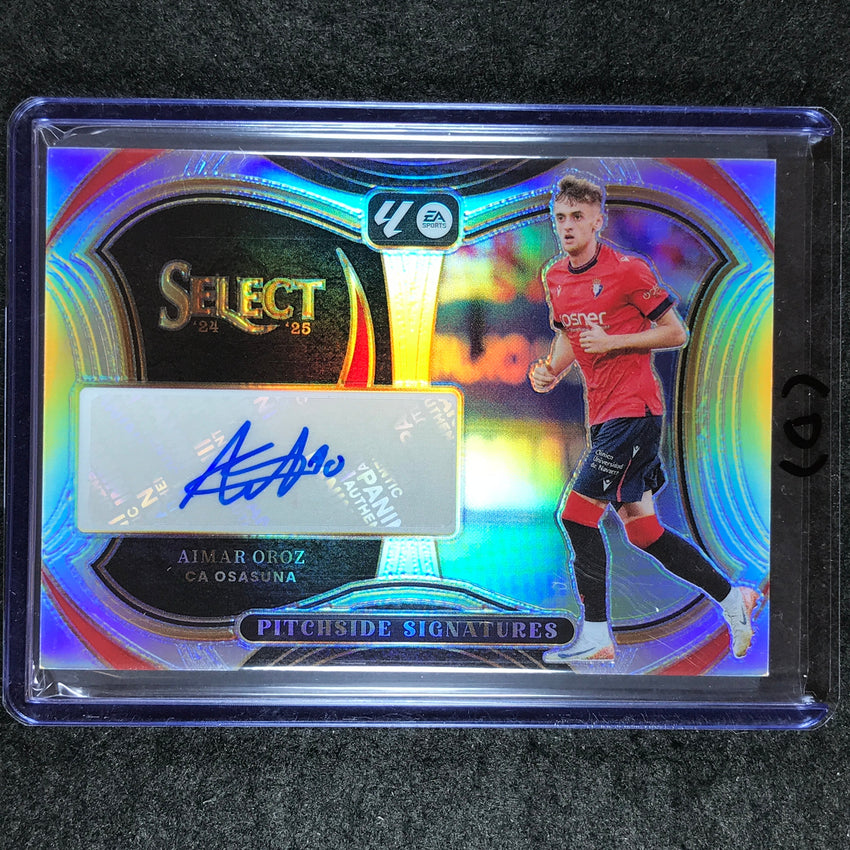 2024-25 Select La Liga AIMAR OROZ Pitchside Signatures Auto Silver Prizm #AO (D)