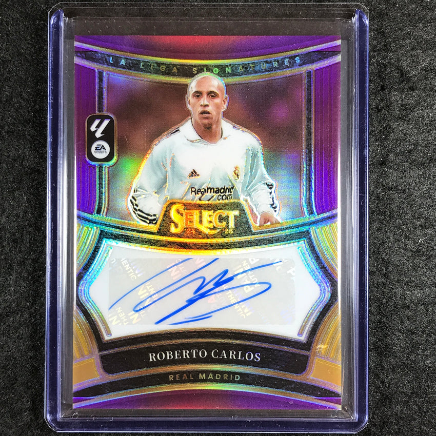 2024-25 Select La Liga ROBERTO CARLOS Signatures Auto Purple 44/49