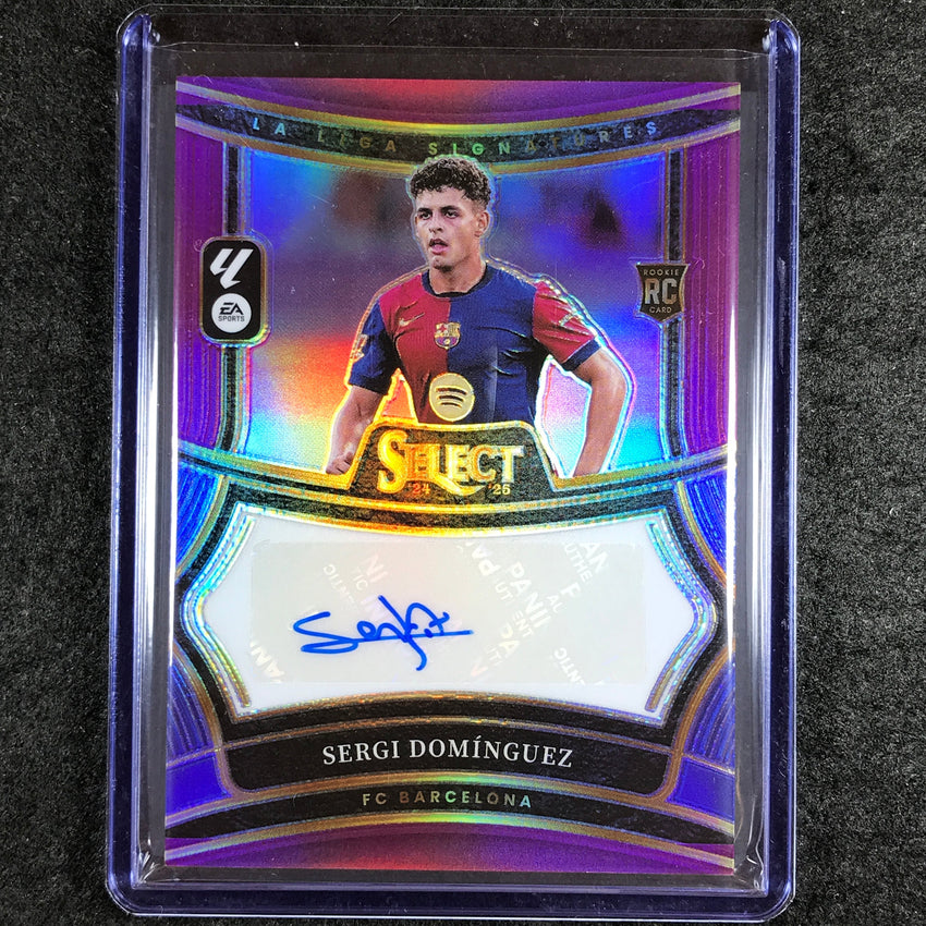 2024-25 Select La Liga SERGI DOMINGUEZ Signatures Rookie Auto Purple 46/49