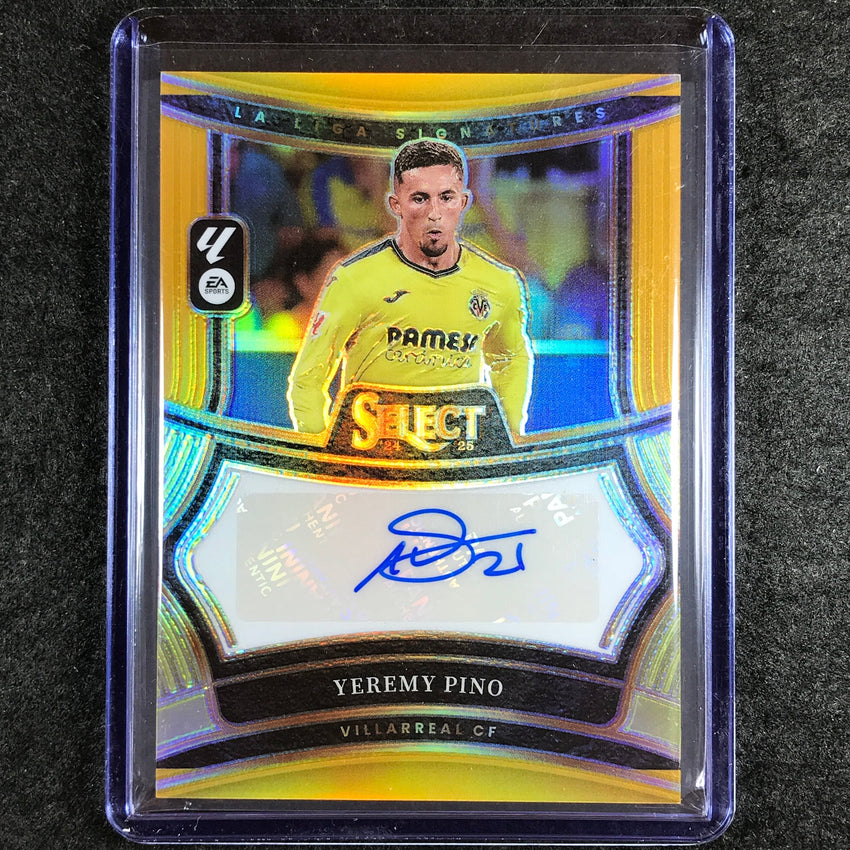 2024-25 Select La Liga YEREMY PINO Signatures Auto Gold 6/10