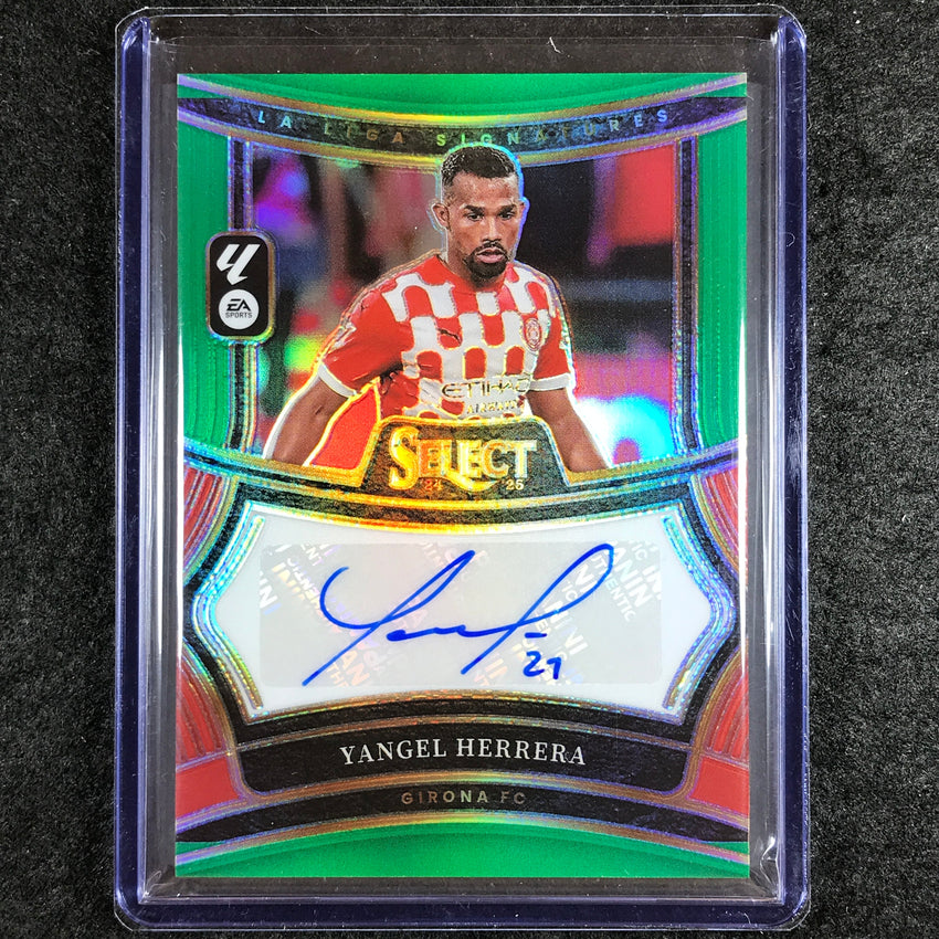 2024-25 Select La Liga YANGEL HERRERA Signatures Auto Green 3/5