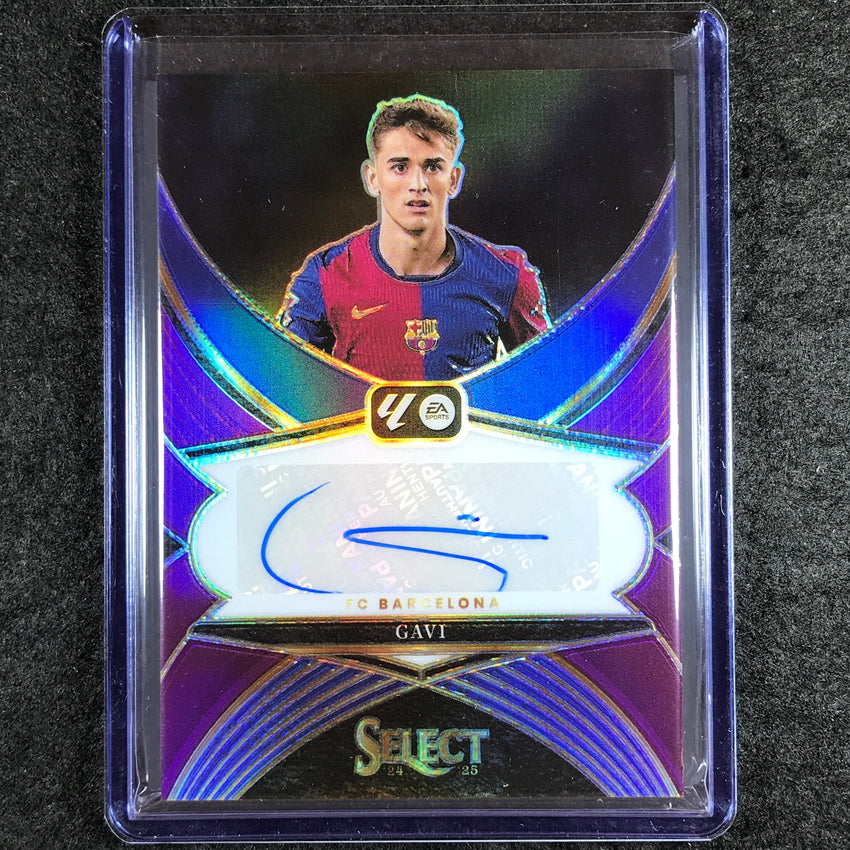 2024-25 Select La Liga GAVI Select Signatures Auto Purple 1/49