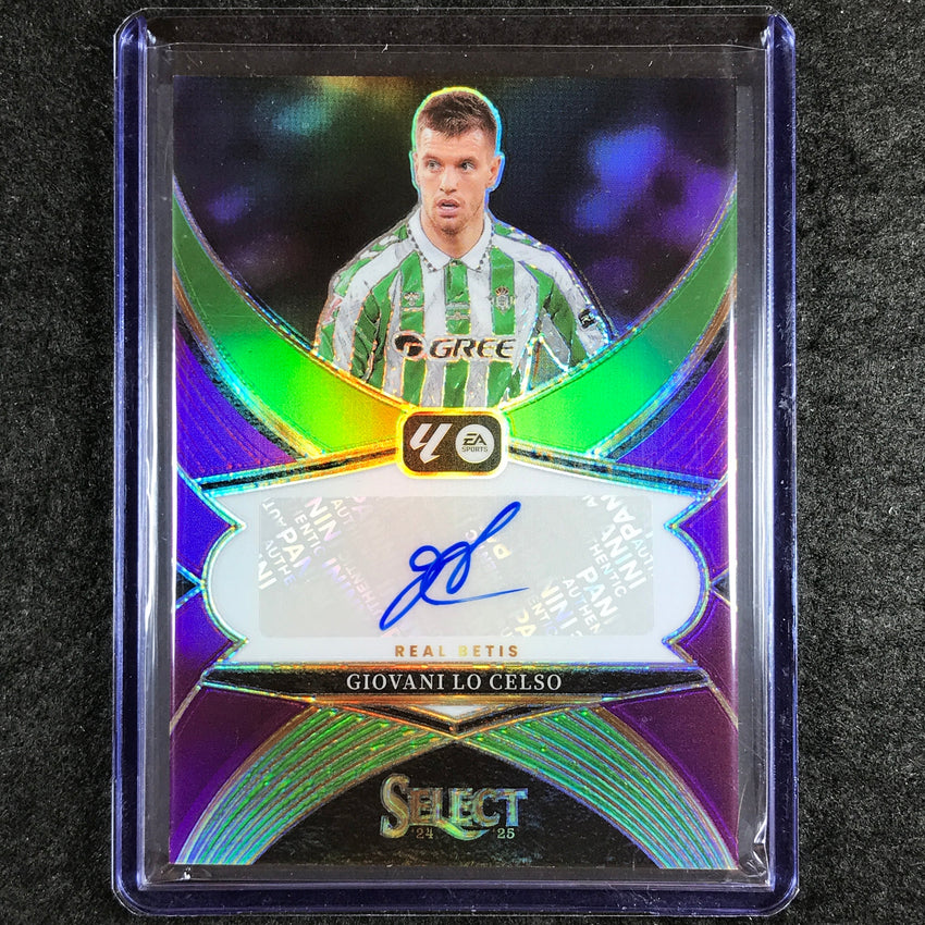 2024-25 Select La Liga GIOVANI LO CELSO Select Signatures Auto Purple 31/49
