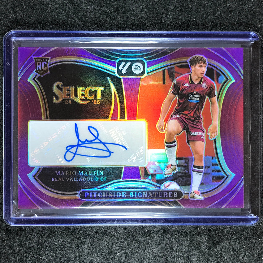 2024-25 Select La Liga MARIO MARTIN Pitchside Signatures Rookie Purple 20/49