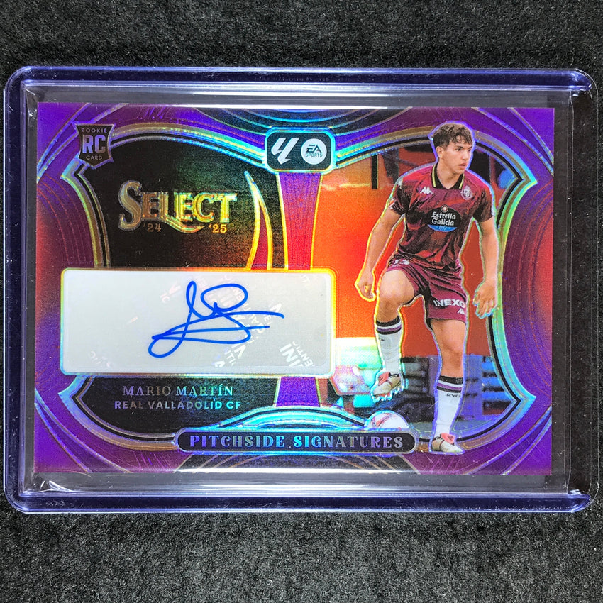 2024-25 Select La Liga MARIO MARTIN Pitchside Signatures Rookie Purple 32/49