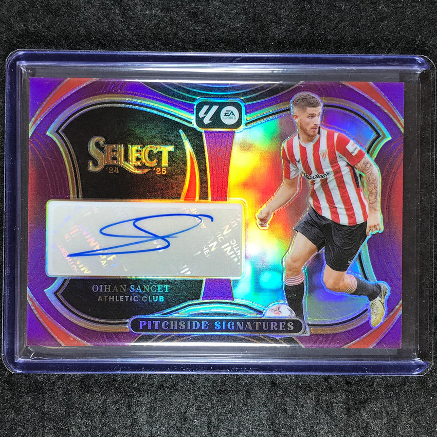 2024-25 Select La Liga OIHAN SANCET Pitchside Signatures Auto Purple 29/49