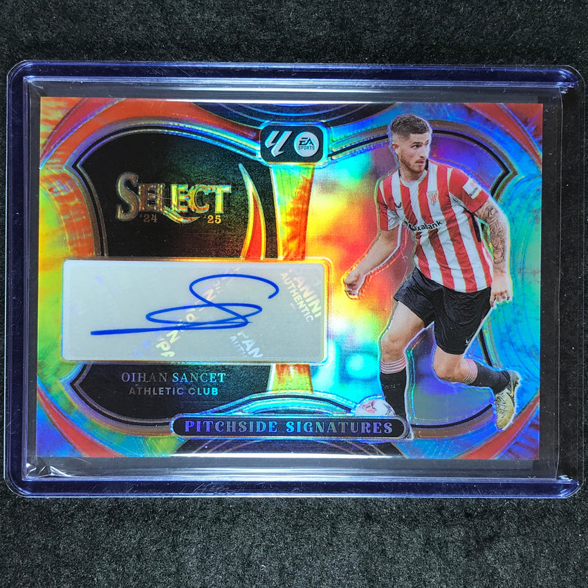 2024-25 Select La Liga OIHAN SANCET Pitchside Signatures Auto Tie-Dye 23/25