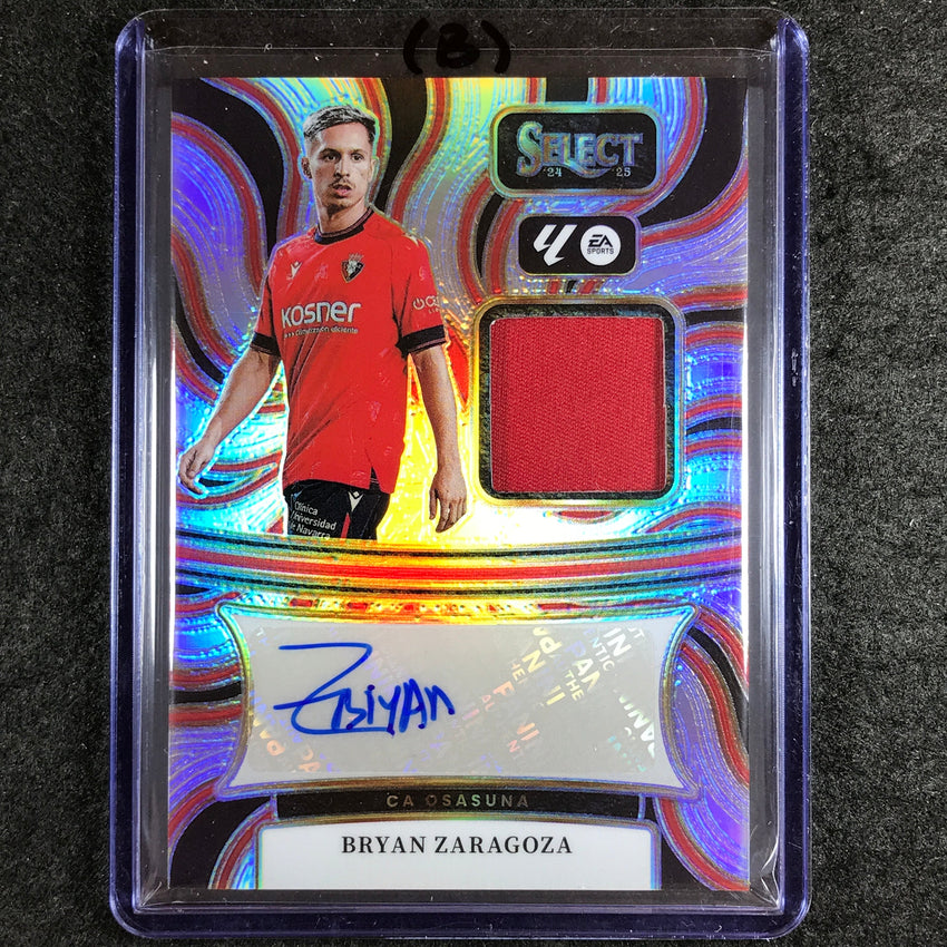 2024-25 Select La Liga BRYAN ZARAGOZA Autographed Memorabilia Jersey #BZ (B)