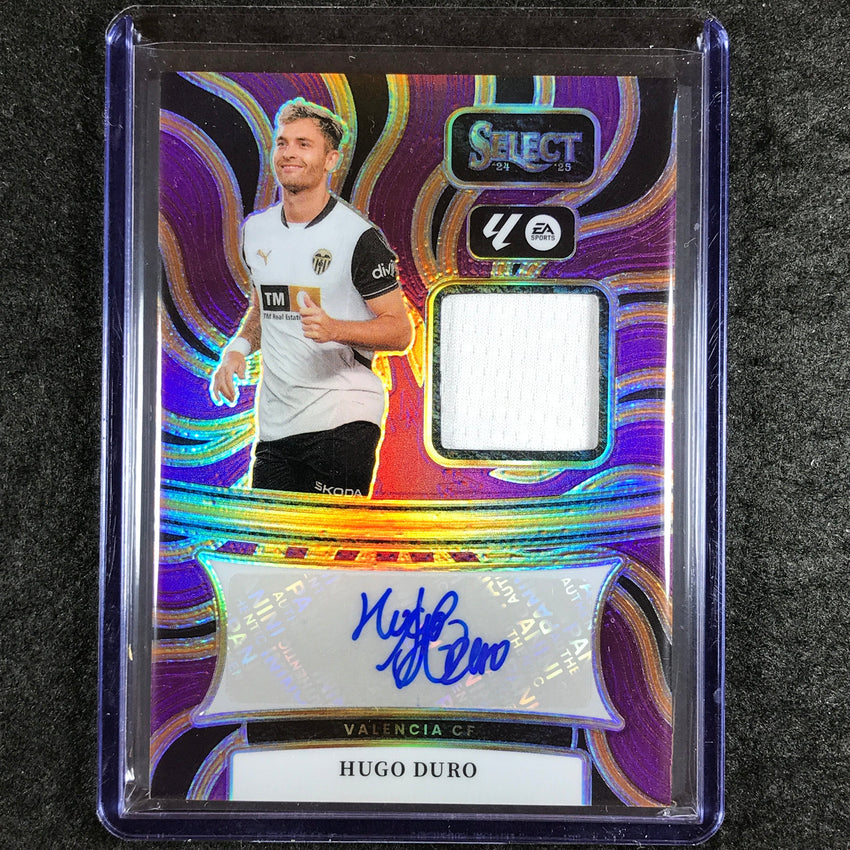 2024-25 Select La Liga HUGO DURO Autographed Memorabilia Jersey Purple 42/49