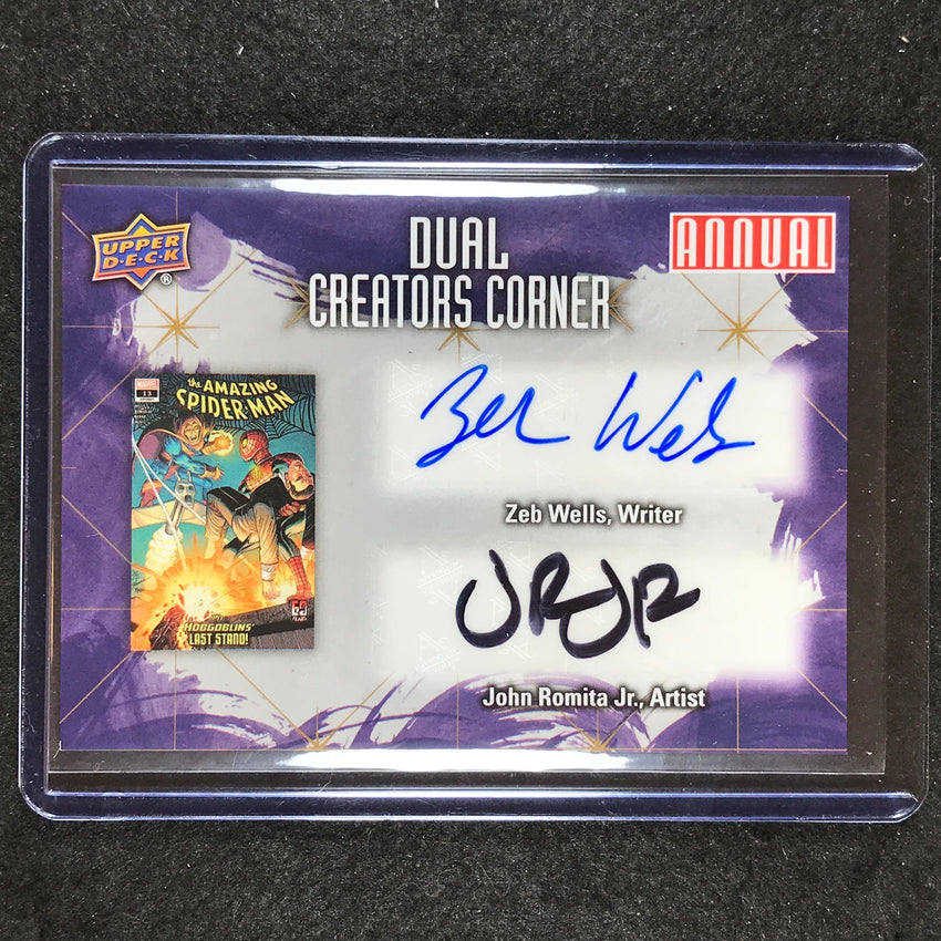 2022-23 Marvel Annual ZEB WELLS JOHN ROMITA JR. Creators Corner Dual Auto #3