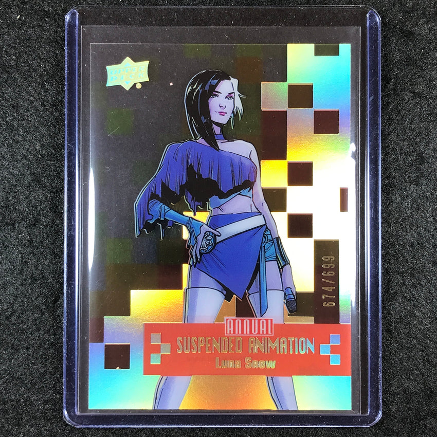2022-23 Marvel Annual LUNA SNOW Suspended Animation Tier 1 674/699 #8